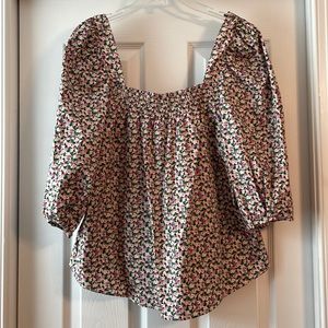 H&M Ditsy Floral Print Blouse